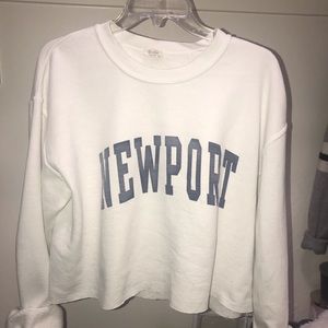 White Newport brandy Melville sweater